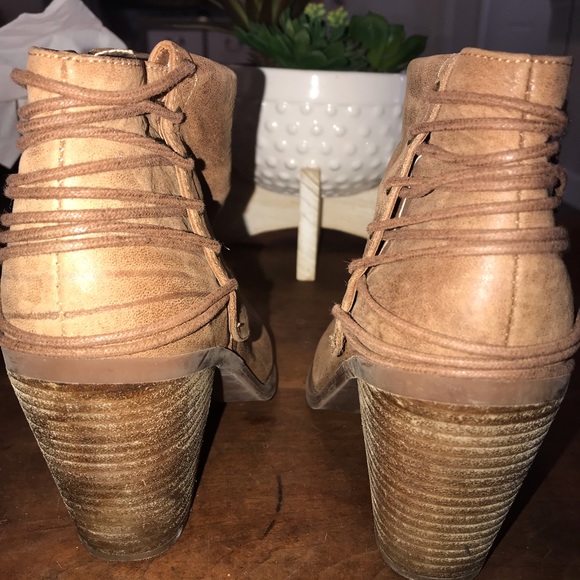 Jessica Simpson brown leather booties - Picture 3 of 4